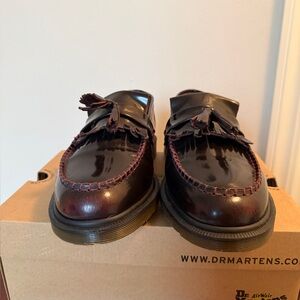 Dr. Martens Men's Oxblood Smooth Leather Tassel Loafers